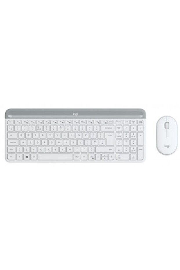 Mk470 Kablosuz Klavye & Mouse Seti Beyaz 920-009436 - 1