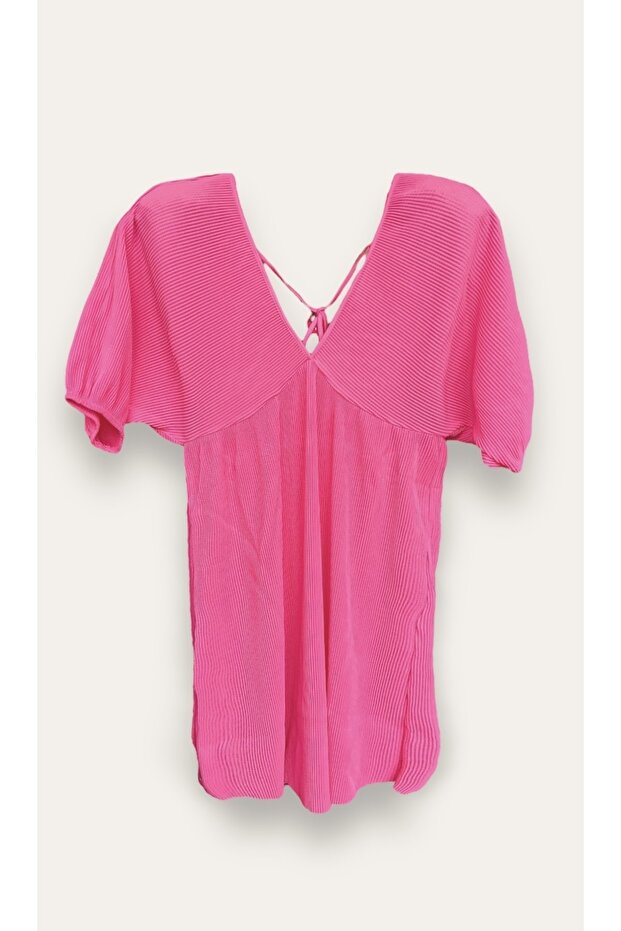 Kadın Dokulu Mini Elbise - 1