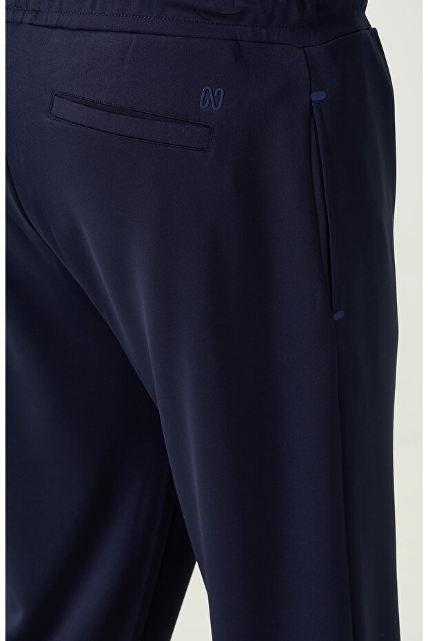 Lacivert Ribanalı Eşofman - 5