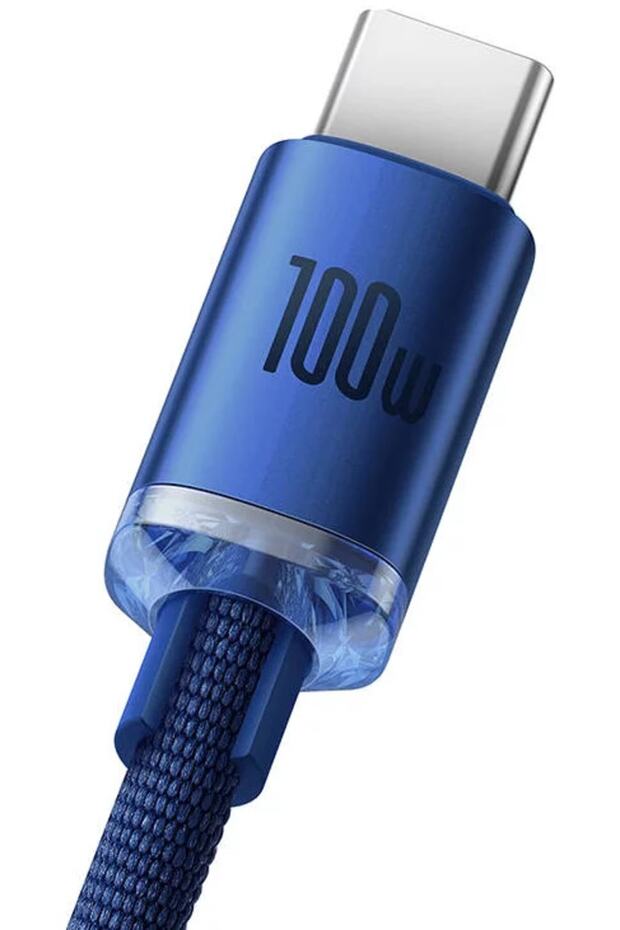 Crystal Shine 100w Usb To Type-c Hızlı Şarj Kablo 1.2 Mt (mavi) - 7