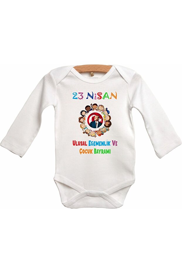 23 April Ataturk Printed Baby Bodysuit