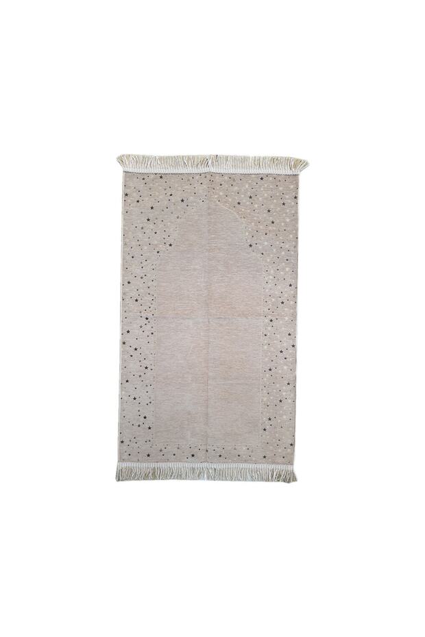 Chenille Star Patterned Prayer Rug - 1