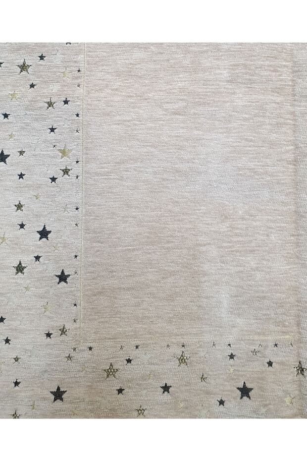 Chenille Star Patterned Prayer Rug - 2