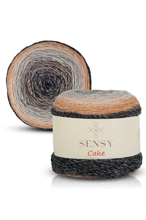 Premium Cake El Örgü Ipi Şal Bluz Aksesuar Ipi Ebruli Ip - 4