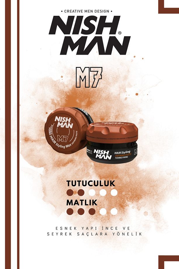 M7 Saç Şekillendirici Mat Wax / Ince Telli Saçlara Yönelik 100 Ml - 1