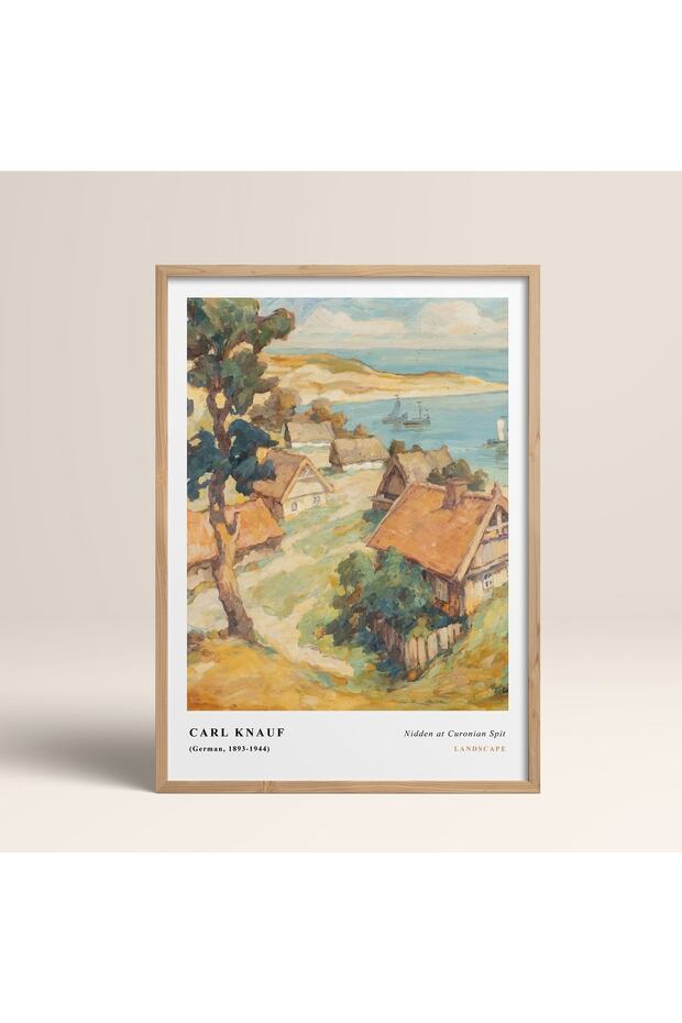 Natural Wood Framed Painting Framed Poster Artistic Modern Wall Decor (Cls001-Wood-30X40)