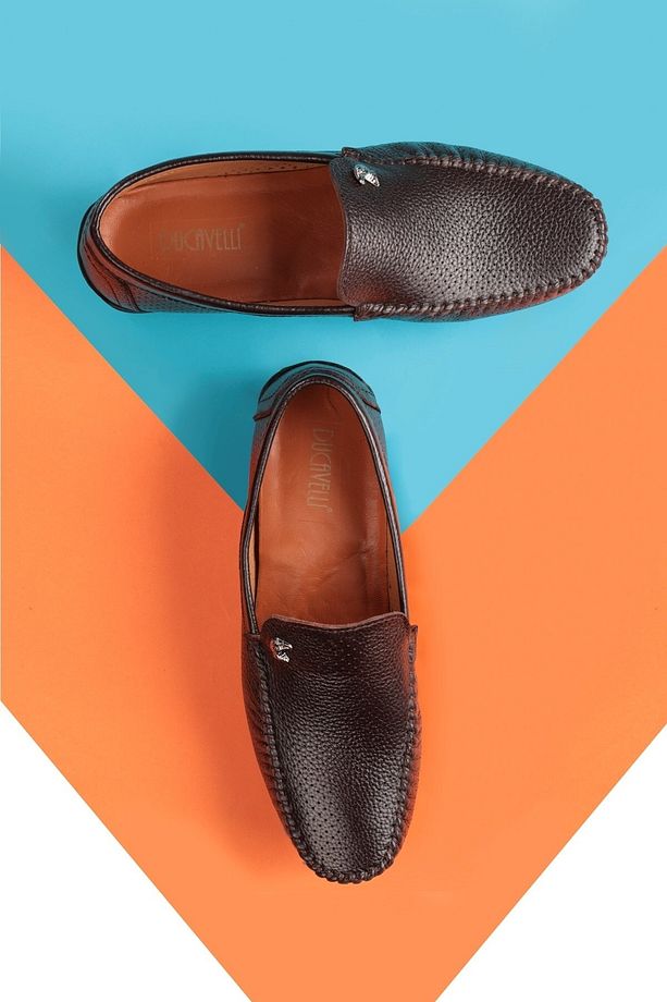 Fruga Hakiki Deri Erkek Günlük Ayakkabı, Loafer Ayakkabı, Hafif Ayakkabı, Deri Loafer Ayakkabı - 5