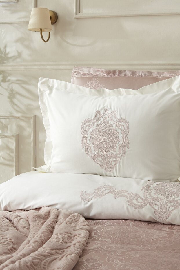 Tugba 8 Parça Private Çeyiz Seti Pudra - 4