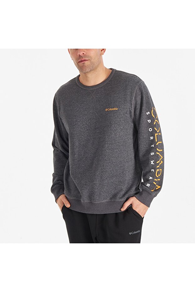Csc M Basic Sleeve Prınt Crew Erkek Sweatshirt - 5