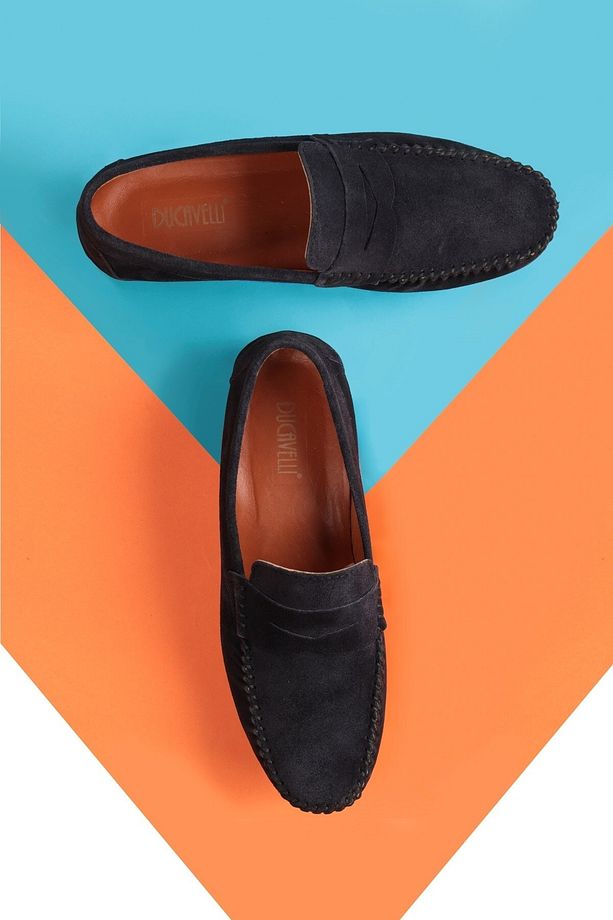 Naran Hakiki Deri Erkek Günlük Ayakkabı, Loafer Ayakkabı, Hafif Ayakkabı, Süet Ayakkabı - 6
