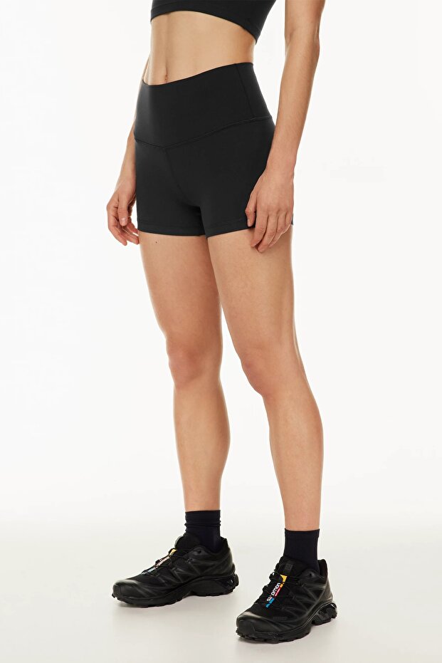 Yüksek Bel Mini Şort Tayt - 2