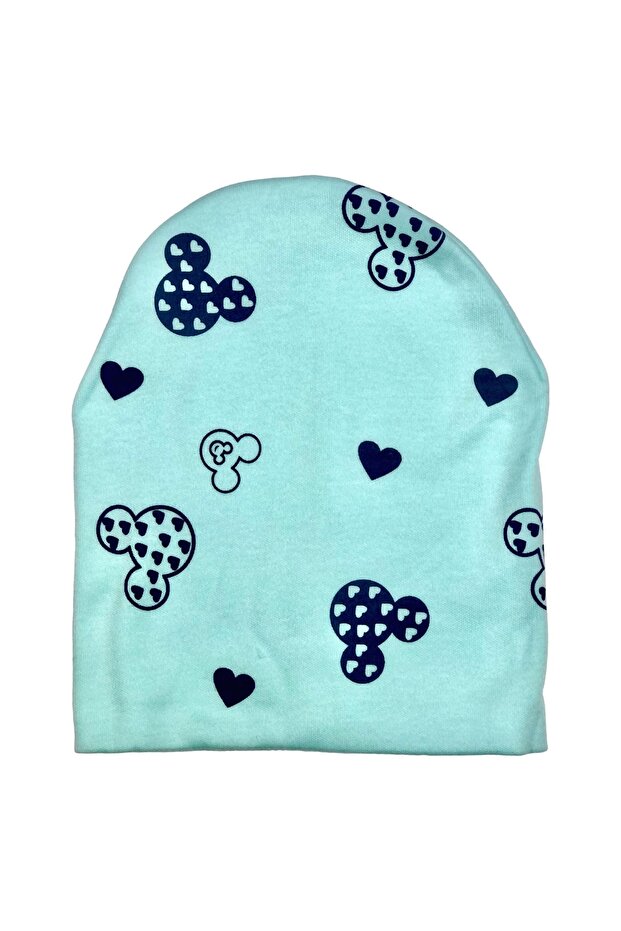 Double Layer Combed Cotton Mickey Beret - 1
