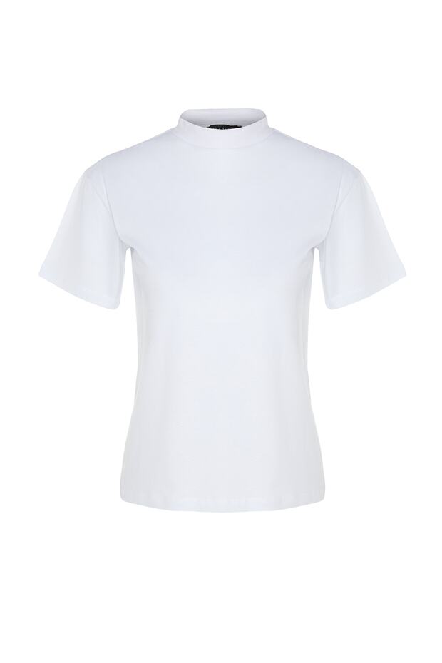 White and Black 2-Pack Basic Crew Neck Cotton Knit T-Shirts TWOSS20TS1500 - 15