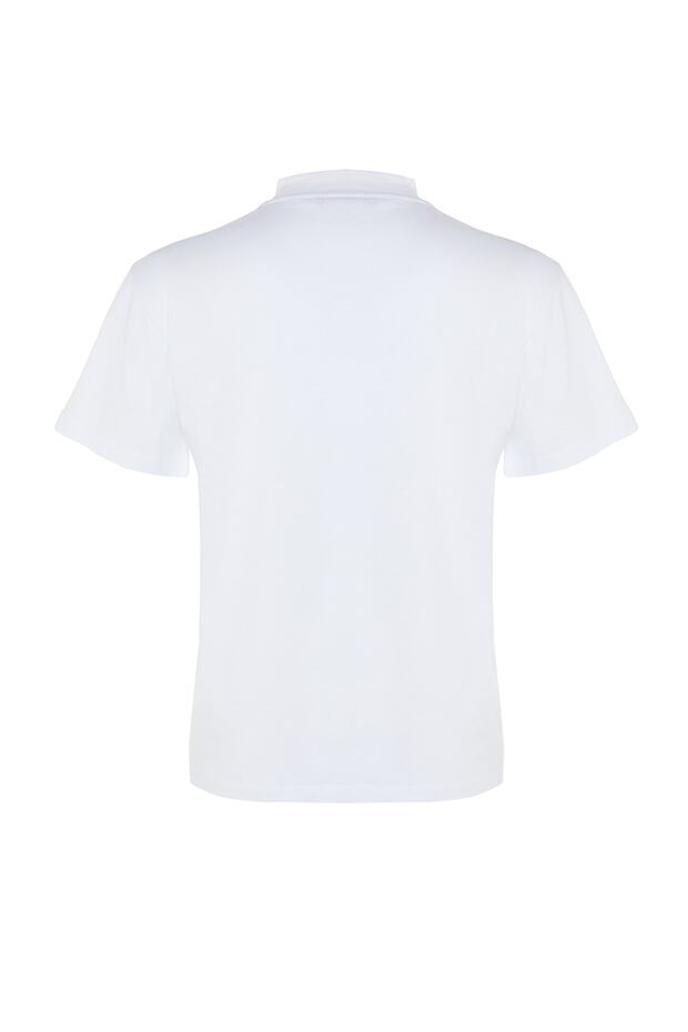 White and Black 2-Pack Basic Crew Neck Cotton Knit T-Shirts TWOSS20TS1500 - 17