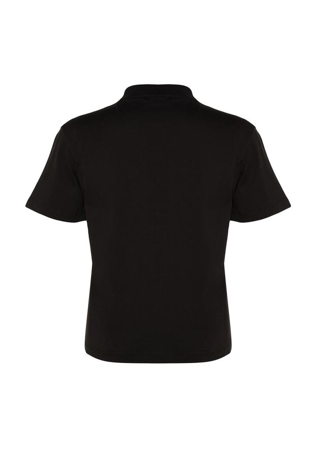White and Black 2-Pack Basic Crew Neck Cotton Knit T-Shirts TWOSS20TS1500 - 20