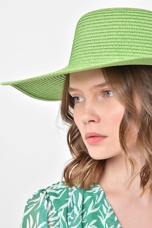 قبعة من القش واسعة - 3