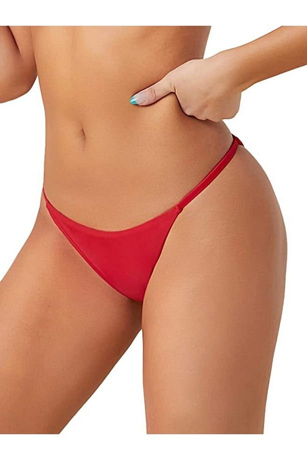 Gecko Kadın String Tanga Ipli Ip Lastikli 3 Adet - 6