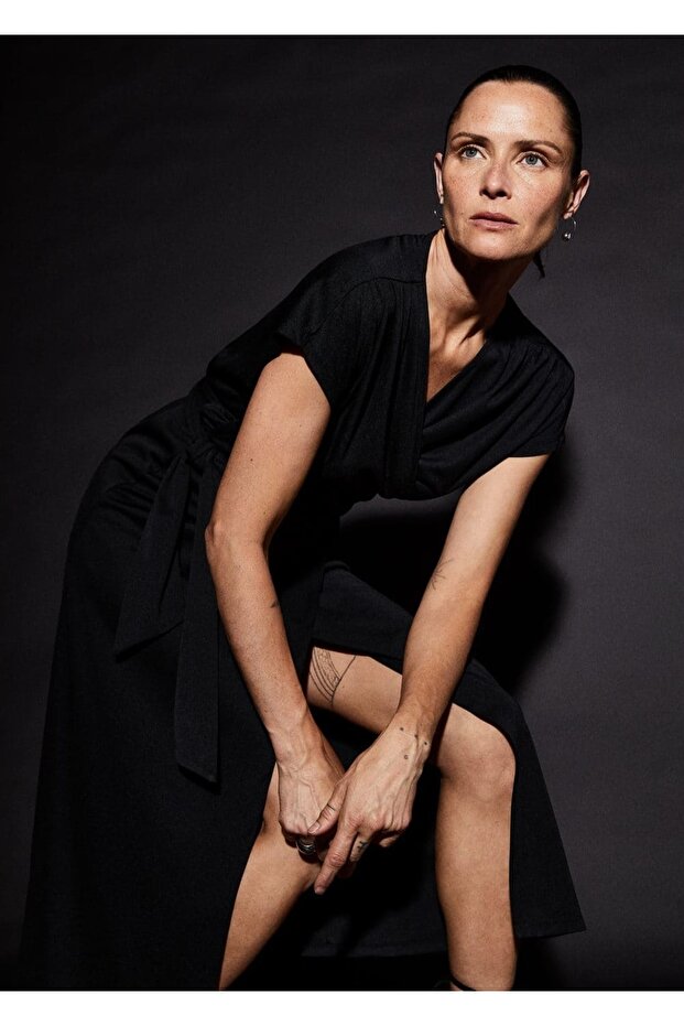 Fiyonklu Anvelop Elbise - 7