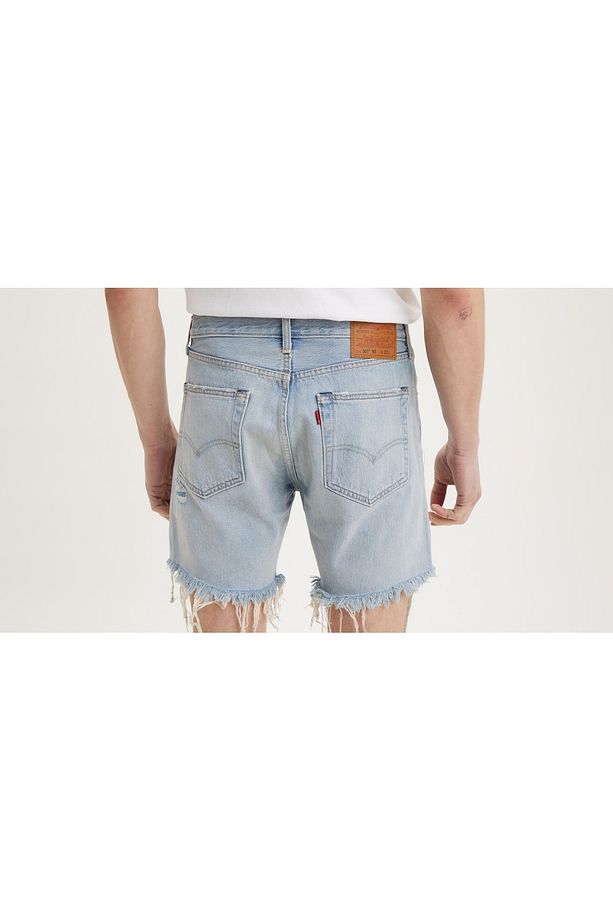 501® '93 Erkek Jean Şort - Light Indigo Destructed - 5