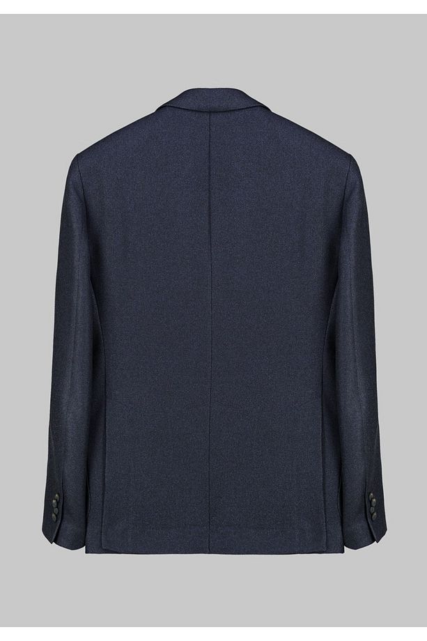Interview Matteo Dokuma Slim Fit Lacivert Ceket - 3