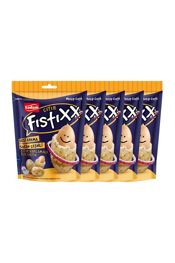 Ekşi Krema Ve Soğan Çeşnili Çıtır Kaplamalı Fıstıxx 60 Gr X 5 Adet - 1