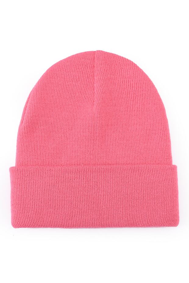 Basic Bere Triko Sonbahar Kışlık Pembe Unisex - 1