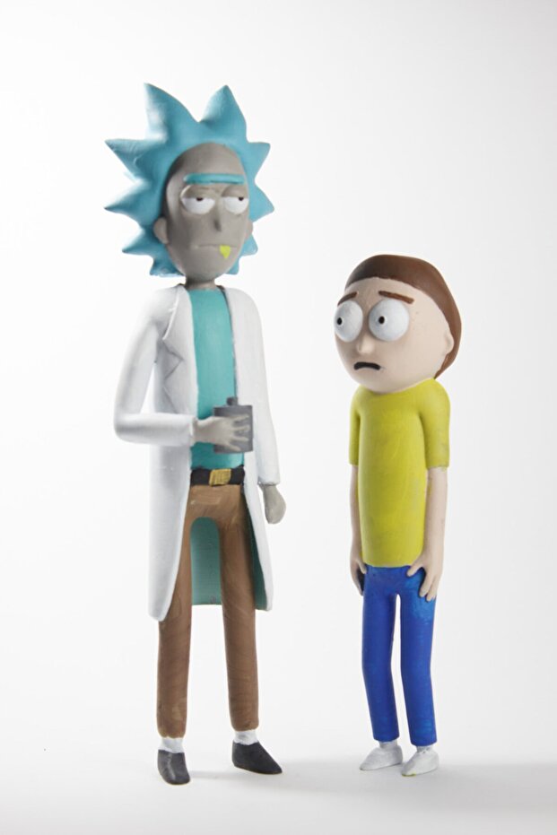 Rick And Morty Action Figür - 20 Cm & 13.5 Cm - 2