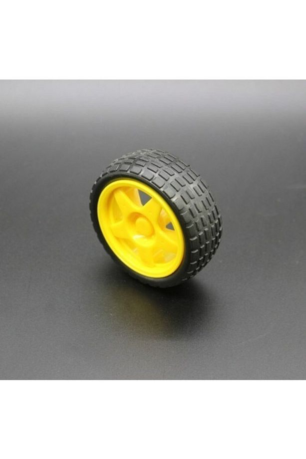 Arduino Robot Tekerlek Ve Dc Motor Seti - Redüktörlü Motor 250 Rpm Tt Sarı Motor - 4