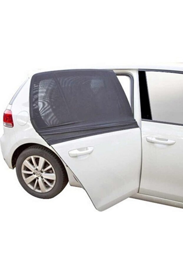 مظلة نافذة جانبية سوداء 2 قطعة - 2