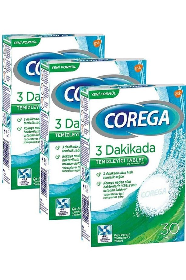 Diş Protezi Temizleyici Tablet 30'lu- 3 Adet - 1
