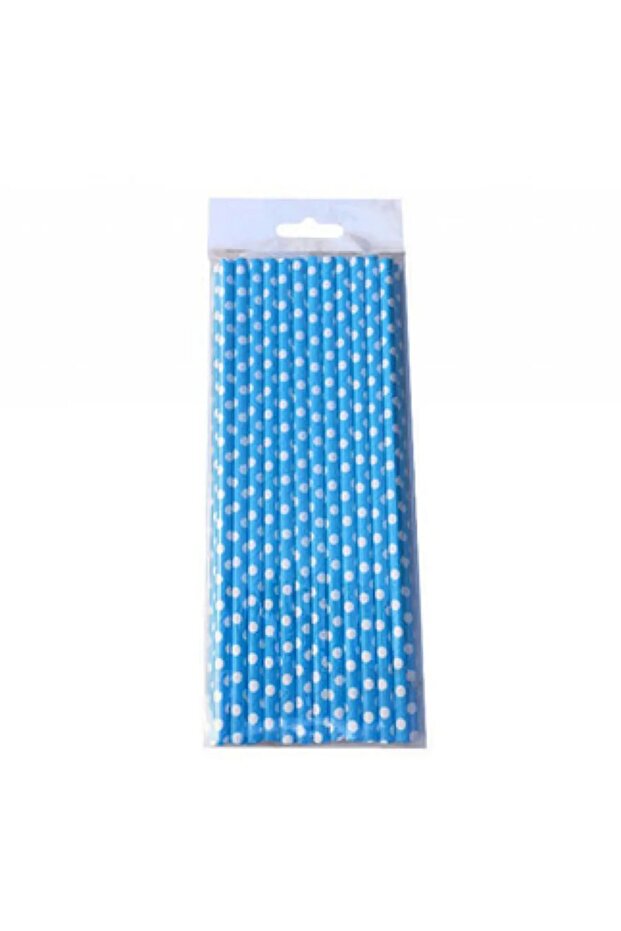 Pipette Polka Dot Cardboard Blue Pk:25-