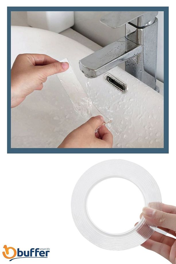 Sge 5 Metre Çift Taraflı Nano Teknolojili Süper Güçlü Bant Extra Güçlü Duvar Çerçeve Taşıyıcı - 3