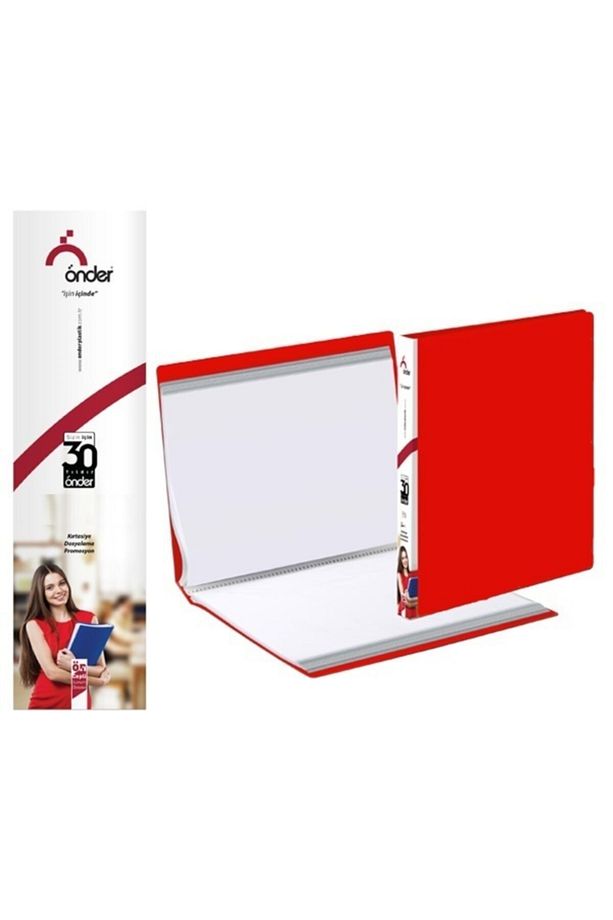Pp A4 Sunum Dosyası (katalog Dosya) 10 Poşetli Kırmızı 1010-2 - 1