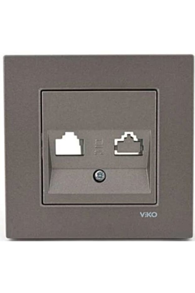 Artline Novella Anthracite Data Socket with Frame Without Jacks - 1