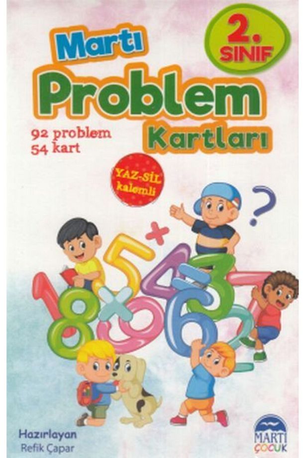 Martı 2.sınıf Problem Kartları Yaz Sil Kalemli - 1