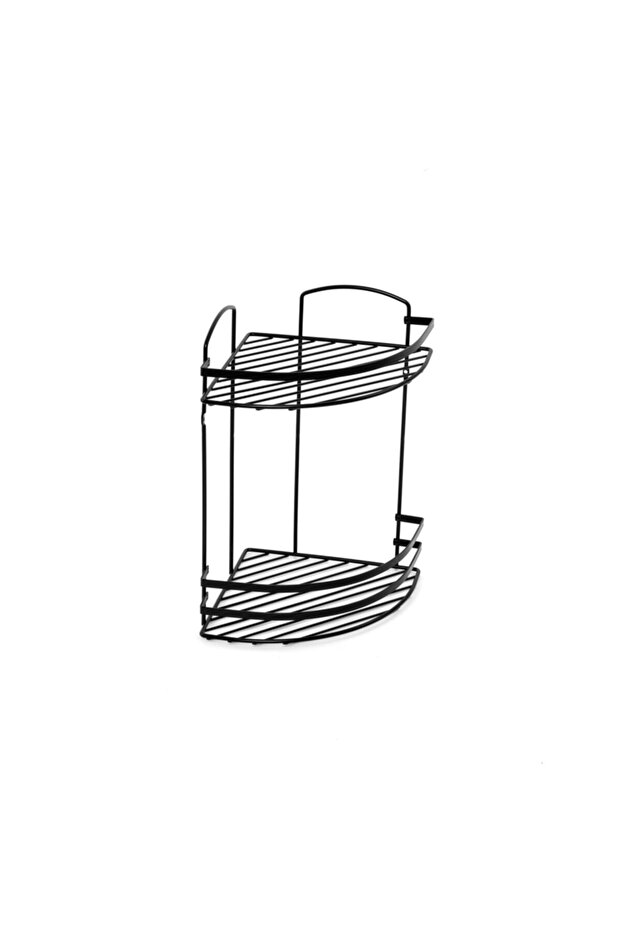 2 Katlı Lamalı Banyo Köşe Rafı - 3