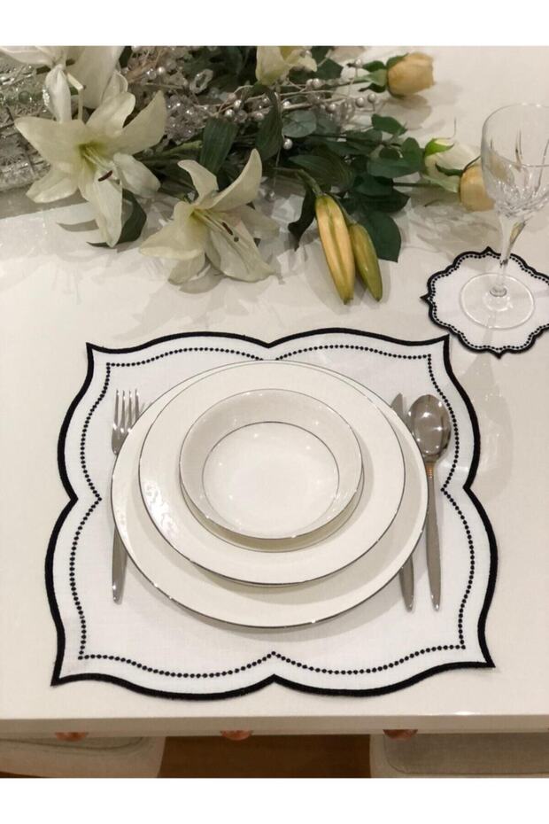 Black Drop American Serve & Cocktail Napkin Set of 4