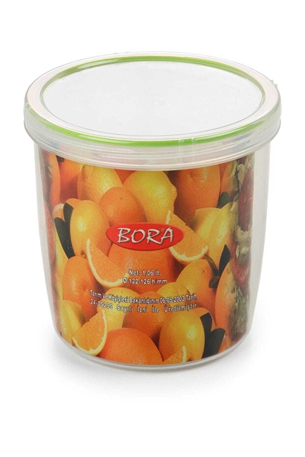 1.06 Liter Screw Storage Container with Gasket No:9 - Bo058