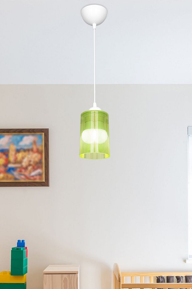 Limoni Yeşil  Optik Promo Sarkıt -  Çift Ampul Görünümlü - 1