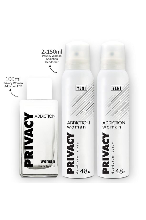 Addiction Edt 100 ml Kadın Parfüm + 2x150ml Deodorant Set 1742751043423 - 2