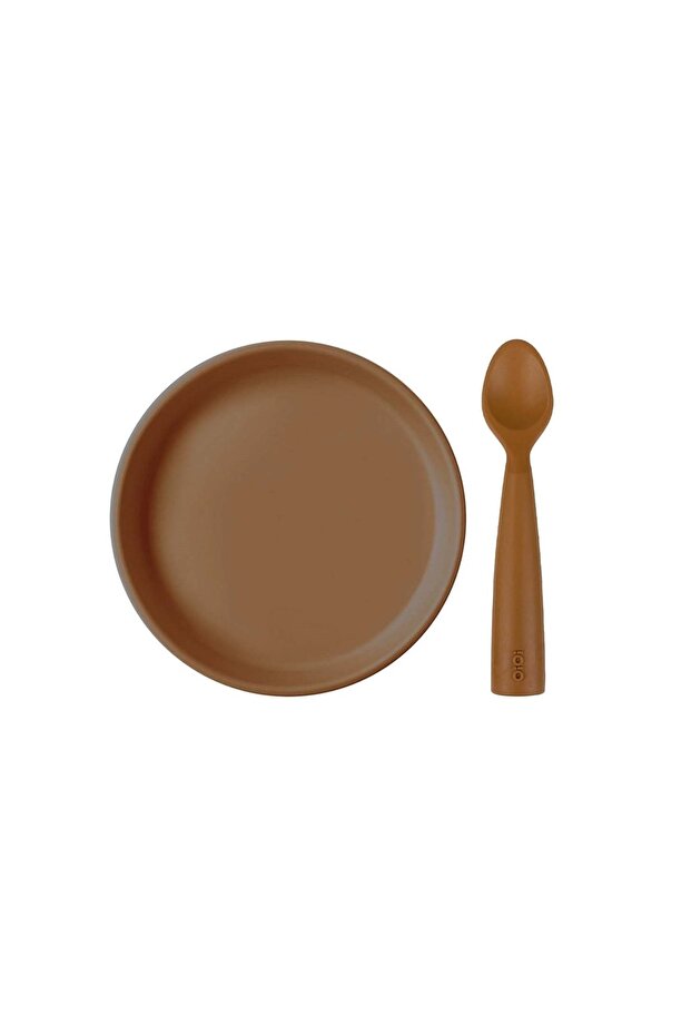 Basic Silicone Nutrition Set Plate&nam Nam Spoon