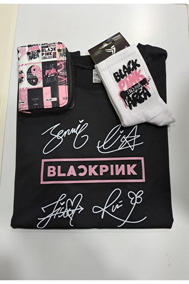 Blackpink T Shirt Wallet Socks