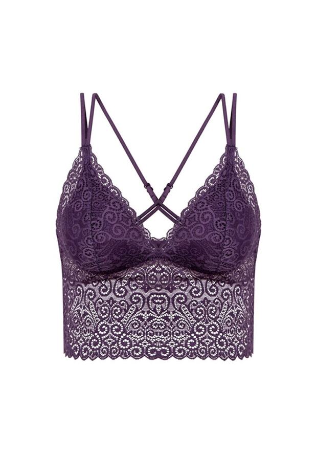 Women's Purple Lace New Murcia Bralet