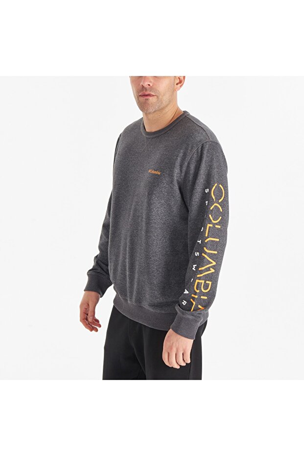 Csc M Basic Sleeve Prınt Crew Erkek Sweatshirt - 4