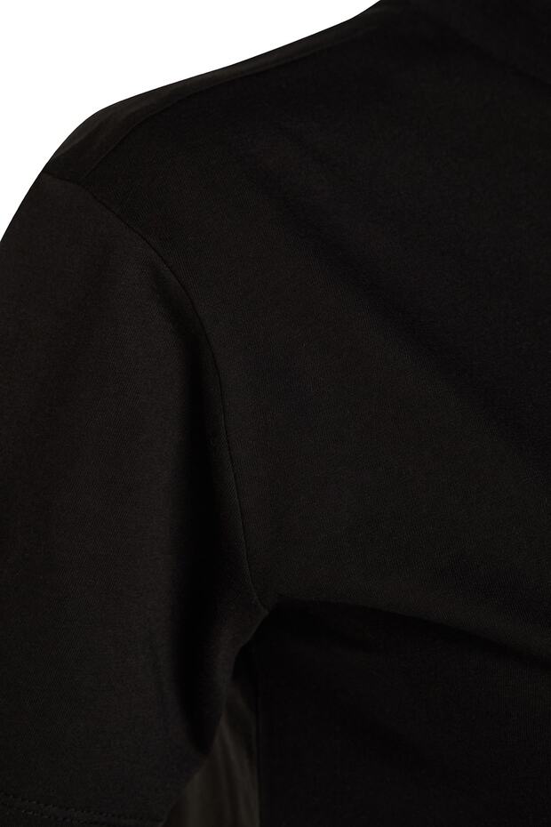 White and Black 2-Pack Basic Crew Neck Cotton Knit T-Shirts TWOSS20TS1500 - 19