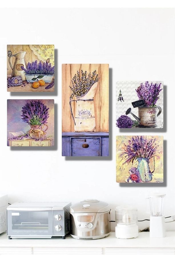 Collage Style 5 Parçalı Mdf Tablo Atf64 - 6