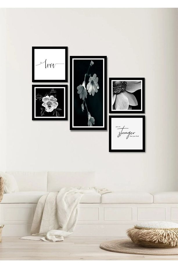 Collage Style 5 Parçalı Mdf Tablo Atf292 - 3