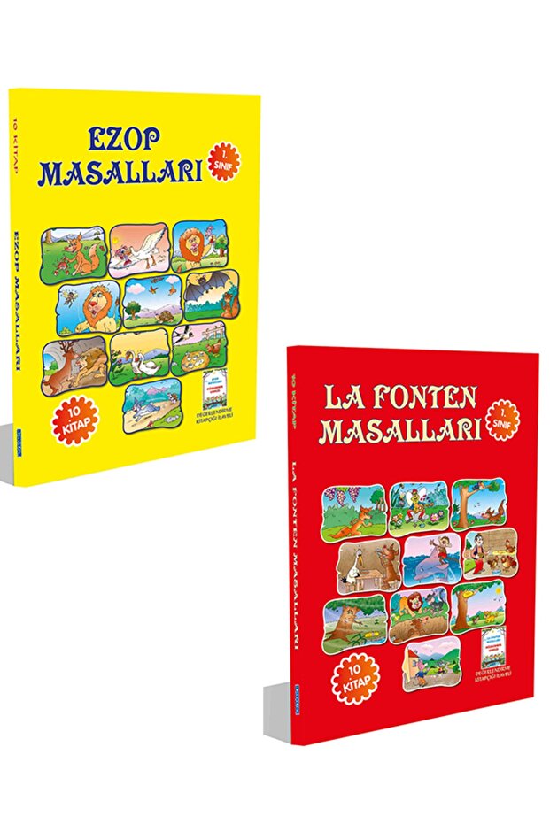 Ezop Masalları Ve La Fonten Masalları Seti (20 Books)