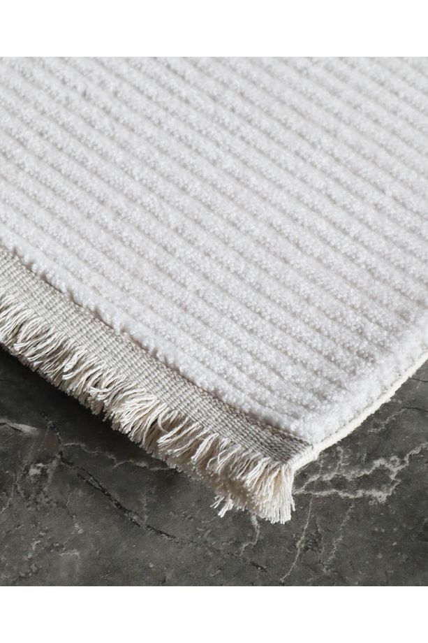 Lapena Ekru Modern Düz Desen Halı - 5