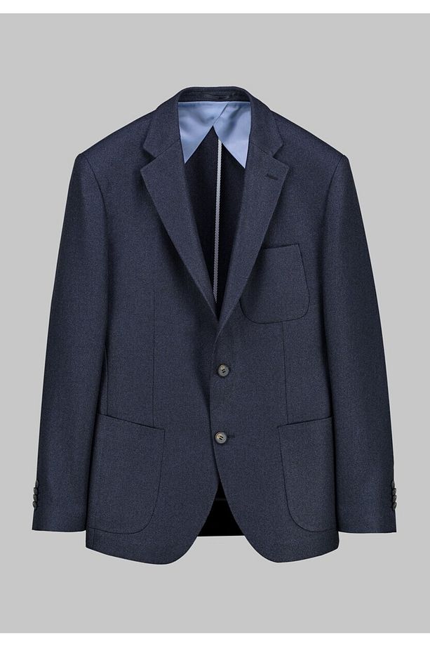 Interview Matteo Dokuma Slim Fit Lacivert Ceket - 1
